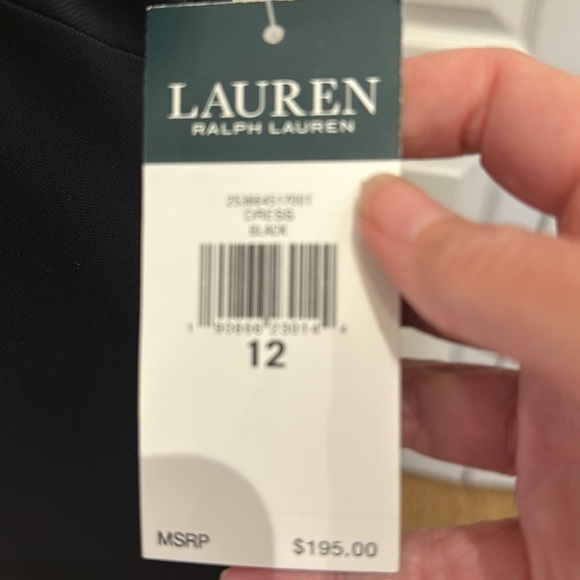 NWT Lauren Ralph Lauren black gown size 12 - Picture 7 of 7